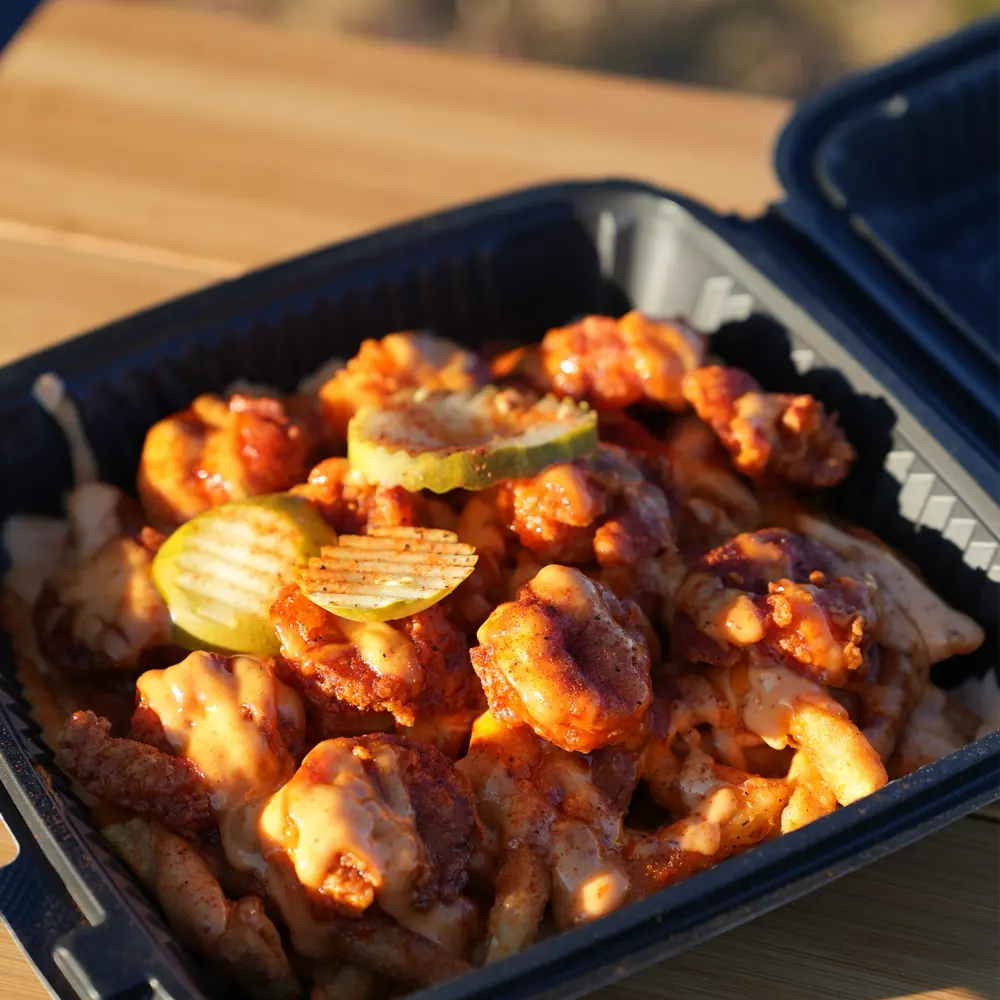 Hot chicken pieces