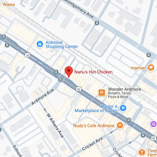 Lancaster Ave map