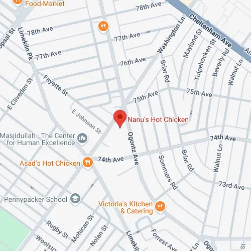 Ogontz Ave map