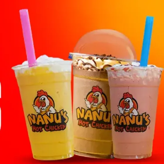 Nanu's smoothies in mango, caramel and strawberry