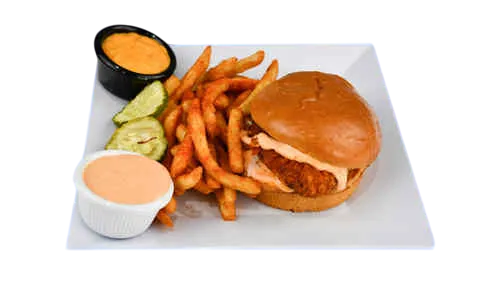 #1 - Chicken Sando with fries — Nanu's Hot Chicken