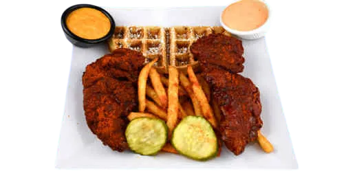 #3 - 2 Chicken Tenders with fries — Nanu's Hot Chicken