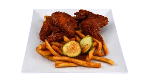 #9 - 3 Wings with Fries — Nanu's Hot Chicken